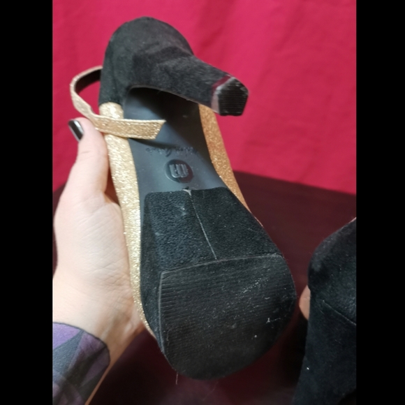 Gold glitter heels - Picture 5 of 5